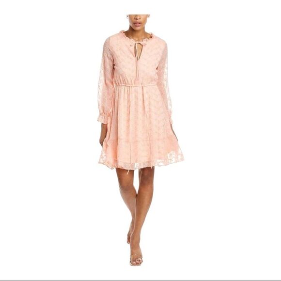 NWT BCBGeneration Desert Eyelet A- Line Dress Size- 8 - Picture 1 of 10